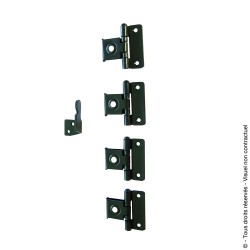 Sachet d'accessoires espagnolette plate aluminium