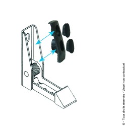 Butée composite pour Arrêt automatique aluminium