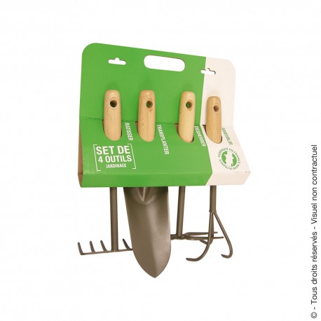 Set de 4 petits outils pour le jardin MERMIER