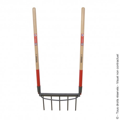 Bioculteur Mermier 5 Dents - Grelinette Jardin Pour Aérer La Terre Sans Se Pencher