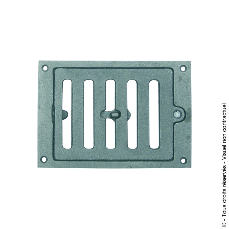 Grille d'aération rectangulaire fonte à fermeture réglable