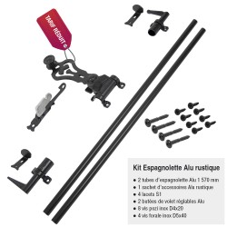 Kit espagnolette rustique aluminium