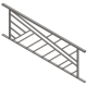 Barre d'appui L1525xH530 motif carré14 PPRZ+7016/30