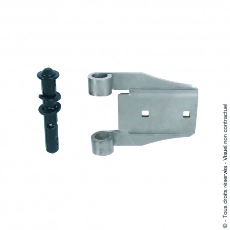 Articulation plate inox D14 + axe