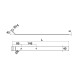 Penture inox col de cygne 40x5 D14