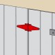 Charnière grand vent