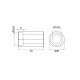 antretoise pour polygond en Inox