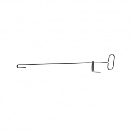 tirette pour arrêt à paillette inox + équerre