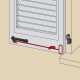 tirette pour arrêt à paillette inox + équerre