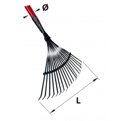 Balai Gazon fils plats - Balai renforcé