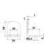 BUTEE ALU PRECADRE 34X4X40 9005/30