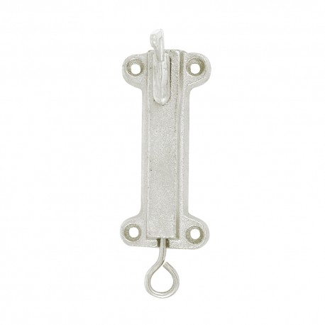 Loqueteau de persiennes boitié fonte tige zingué blanc