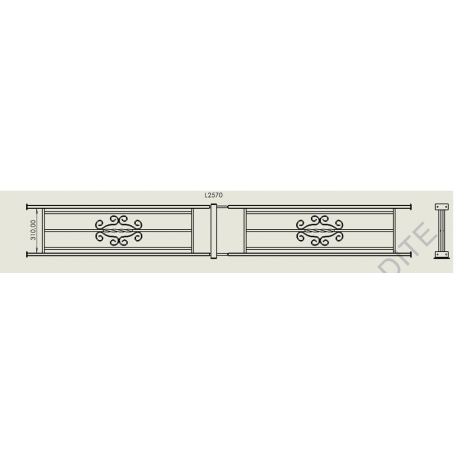 Barre d'appui Marine sur mesure