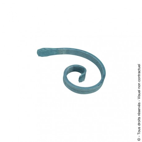 Volute N°18 acier plat empreinte
